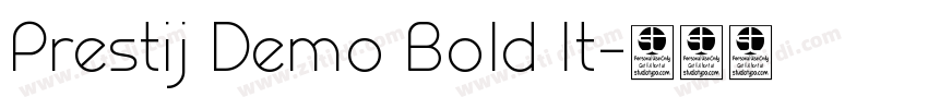 Prestij Demo Bold It字体转换